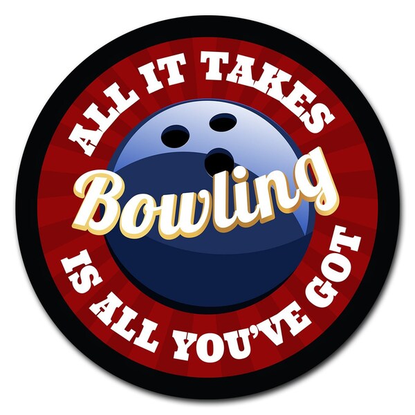 Signmission Bowling Zone Circle Corrugated Plastic Sign C-16-CIR-WS-Bowling - main